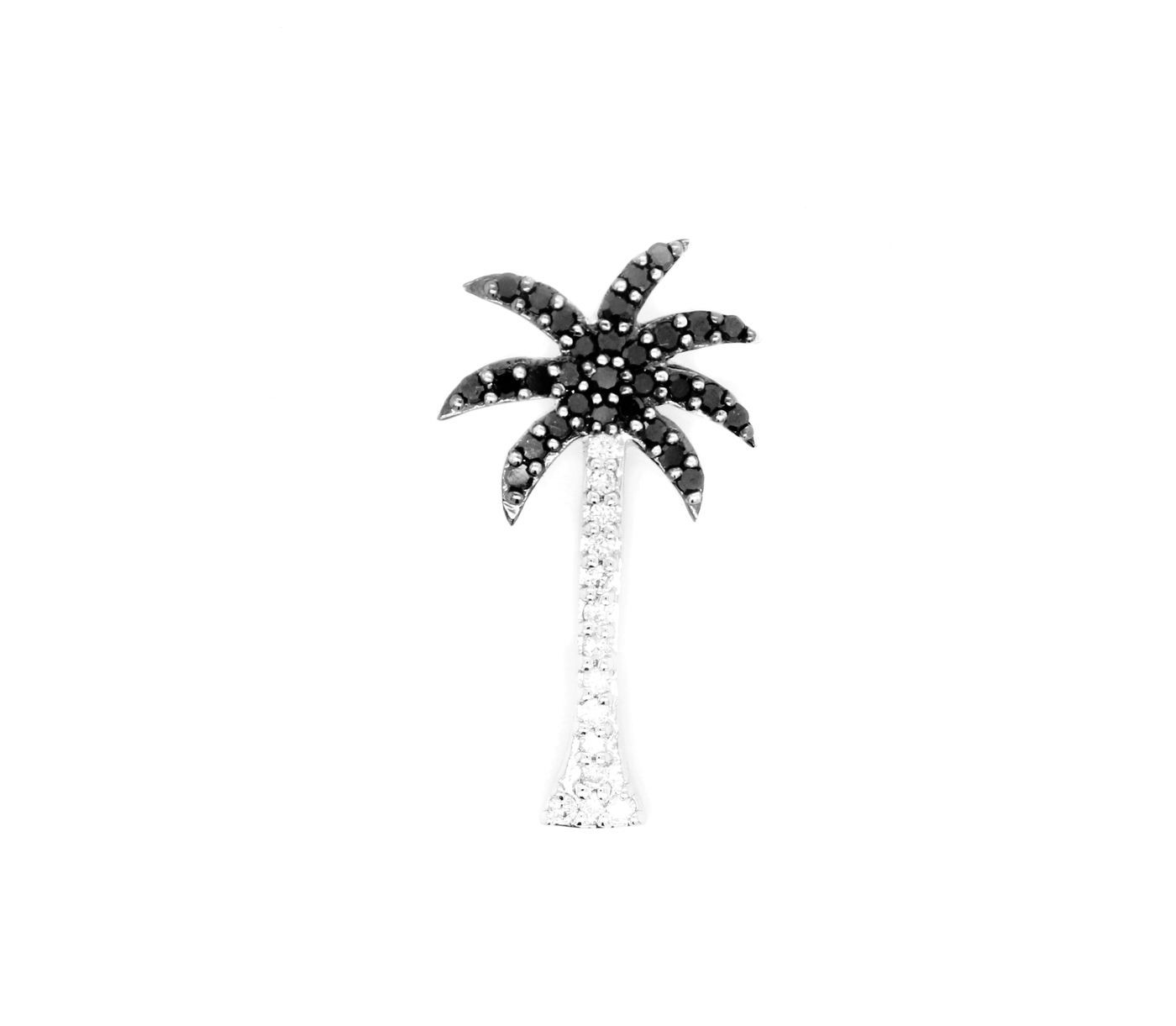.35ct Black Diamond Palm Tree Pendant