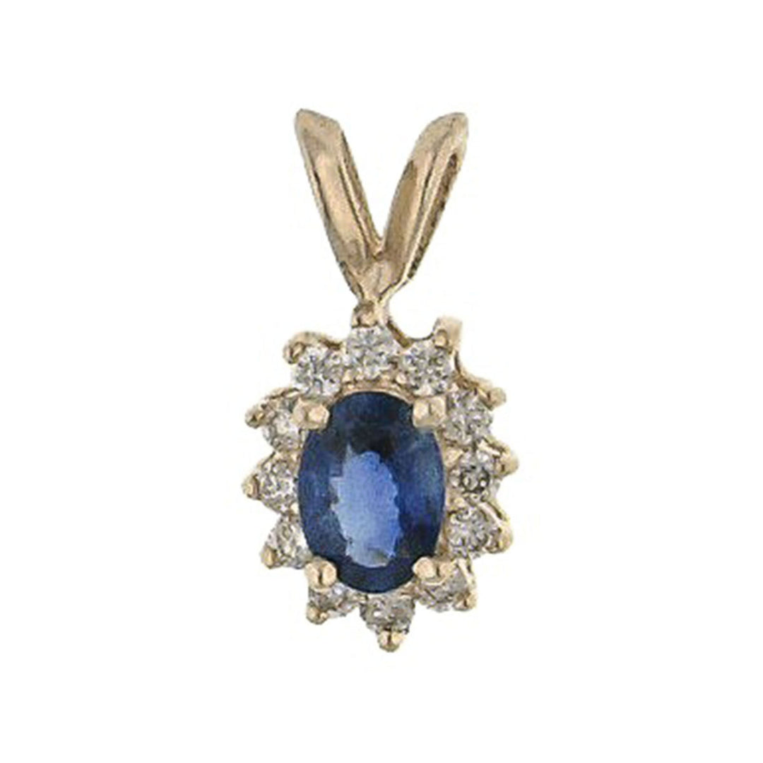 0.65ct Sapphire and Diamond Pendant - SKU 16737