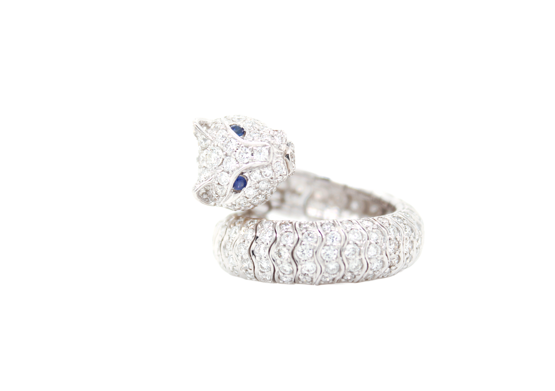 Serpent Diamond Wrap Ring
