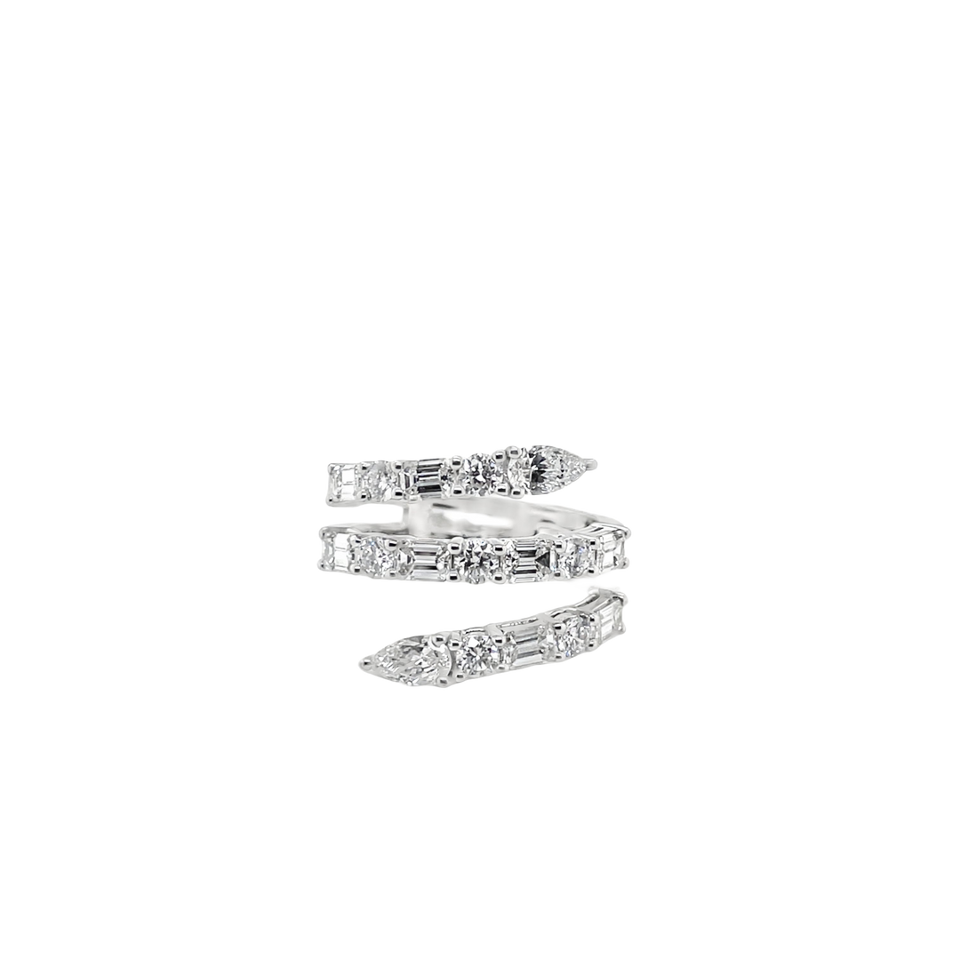 Spiral Diamond Ring