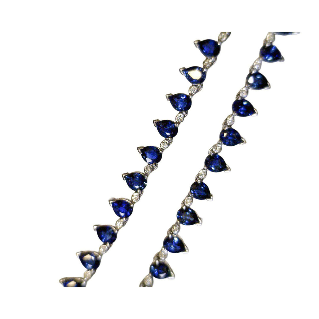 29ct Sapphire and Diamond Necklace - SKU 2808