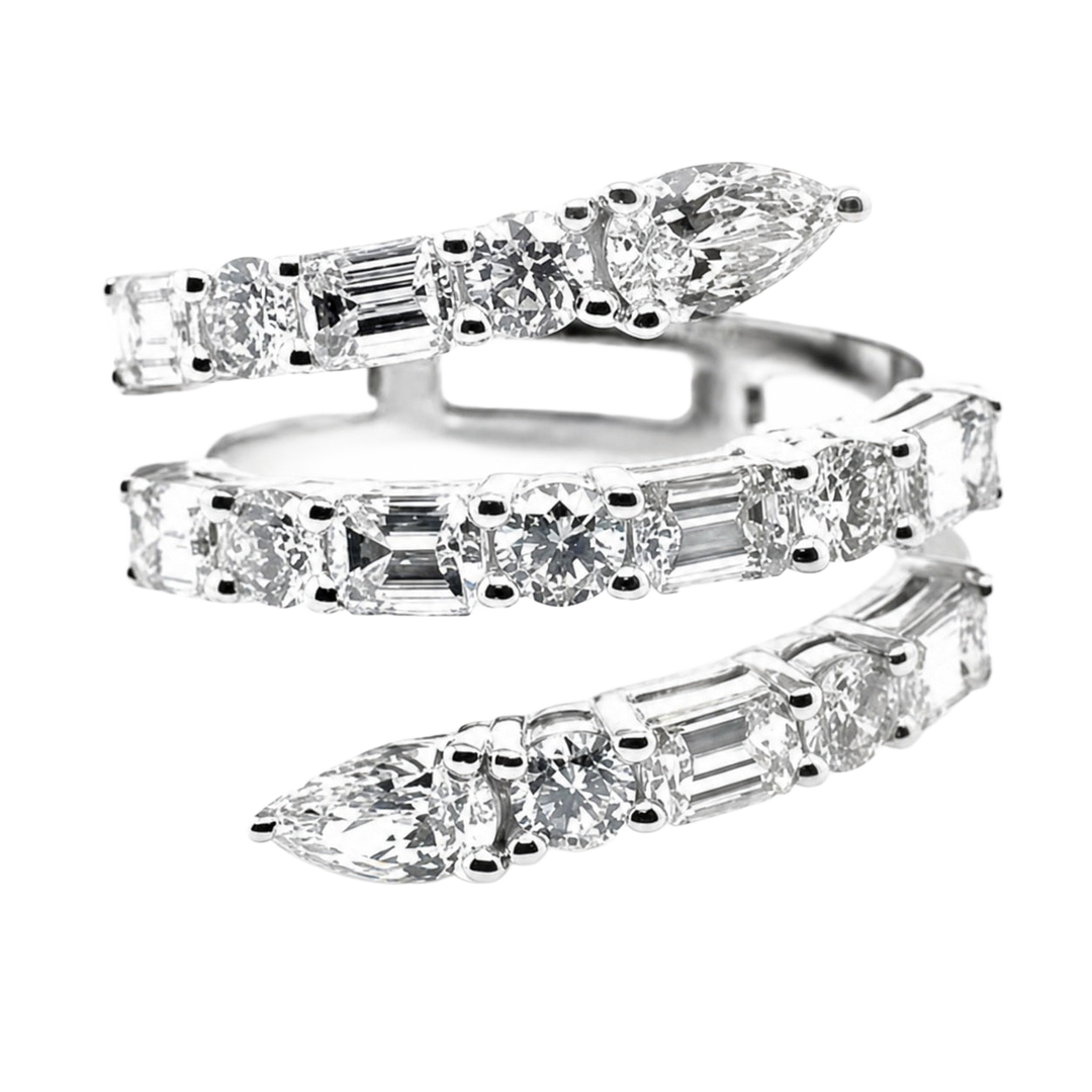 Spiral Diamond Ring - SKU 44254