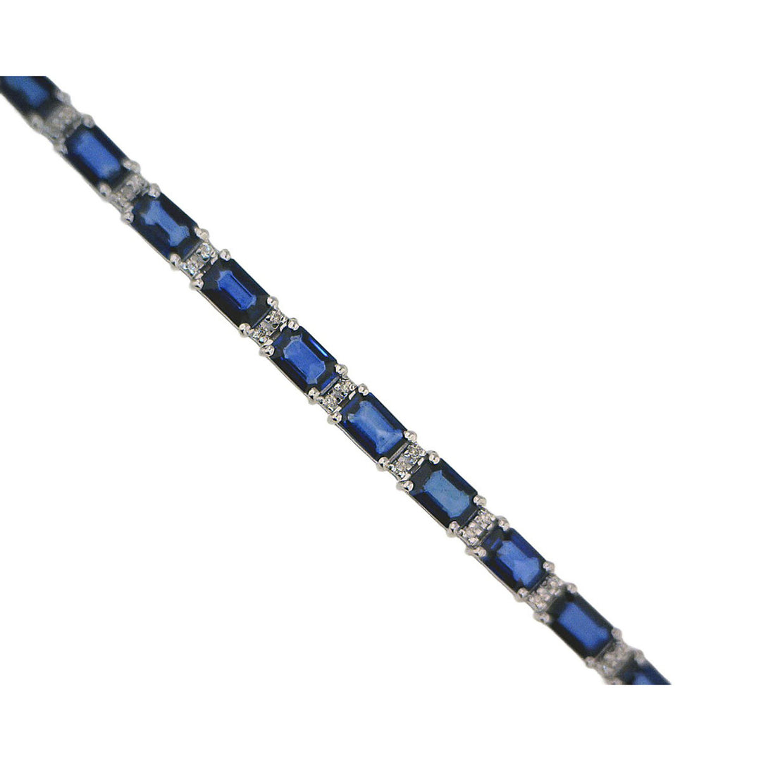 11ct Sapphire and Diamond Bracelet - SKU 29942