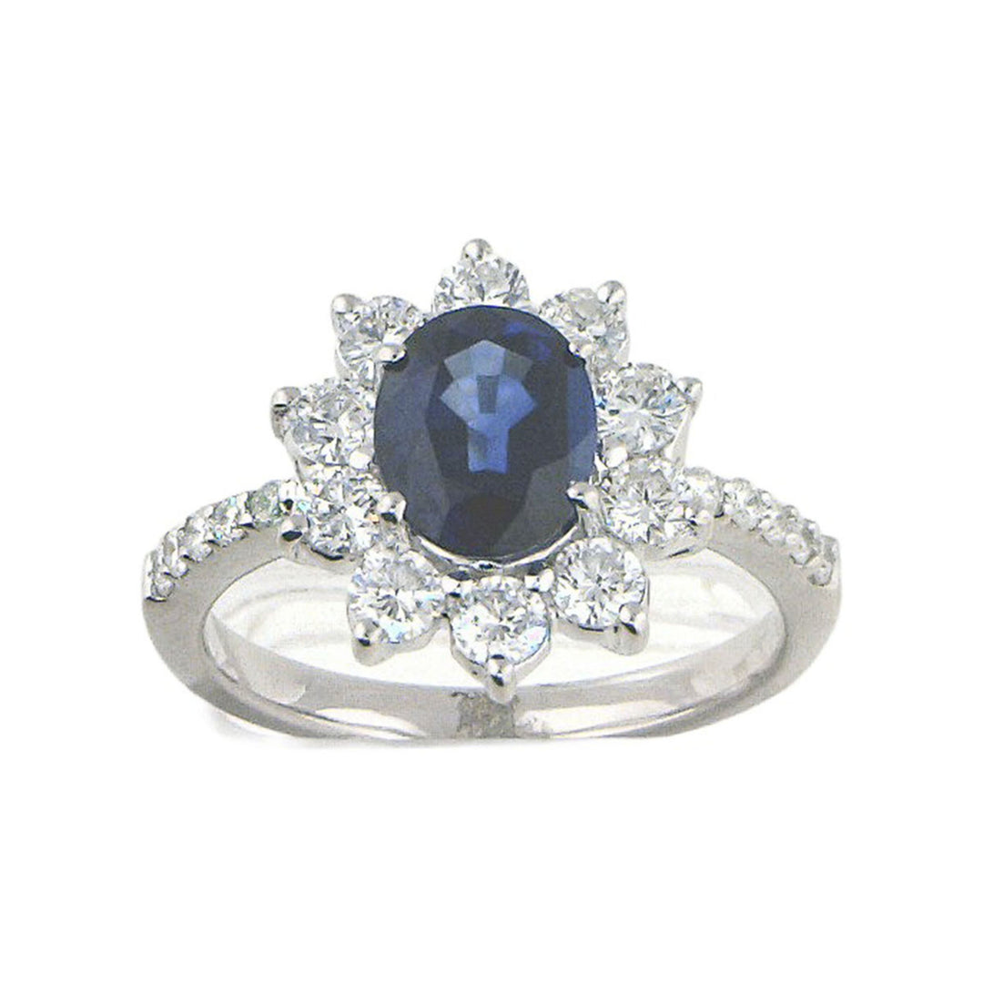 2ct Sapphire and Diamond Ring - SKU 31316