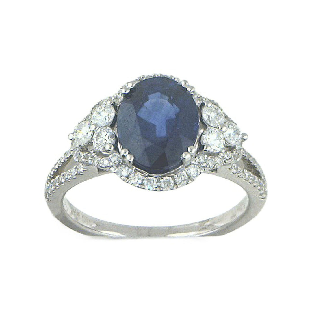 2.5ct Sapphire and Diamond Ring - SKU 31317