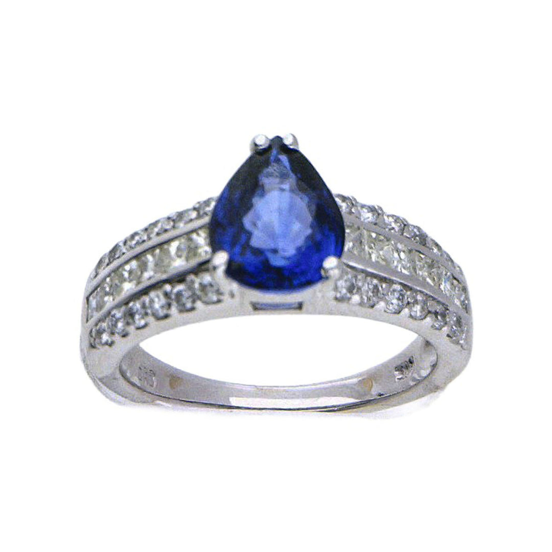 2.3ct Sapphire and Diamond Ring - SKU 32574