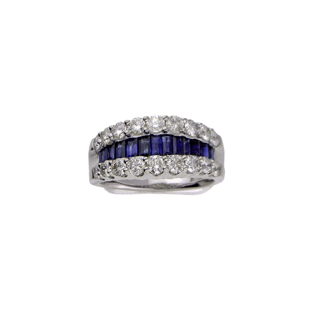 1.6ct Sapphire and Diamond Ring - SKU 33023