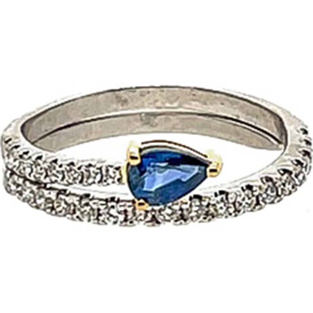 0.60ct Sapphire and Diamond Ring - SKU 43867