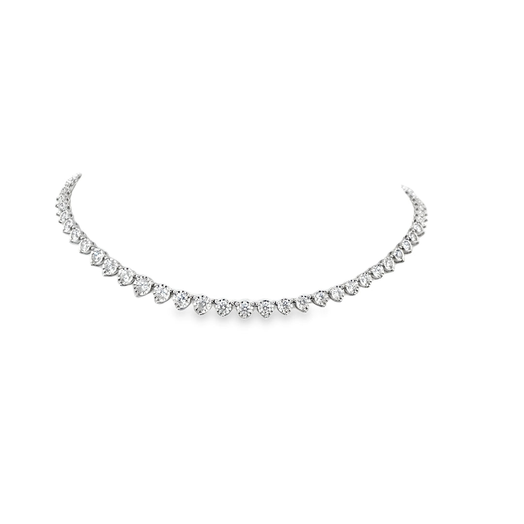 Graduated diamond Tennis Necklace