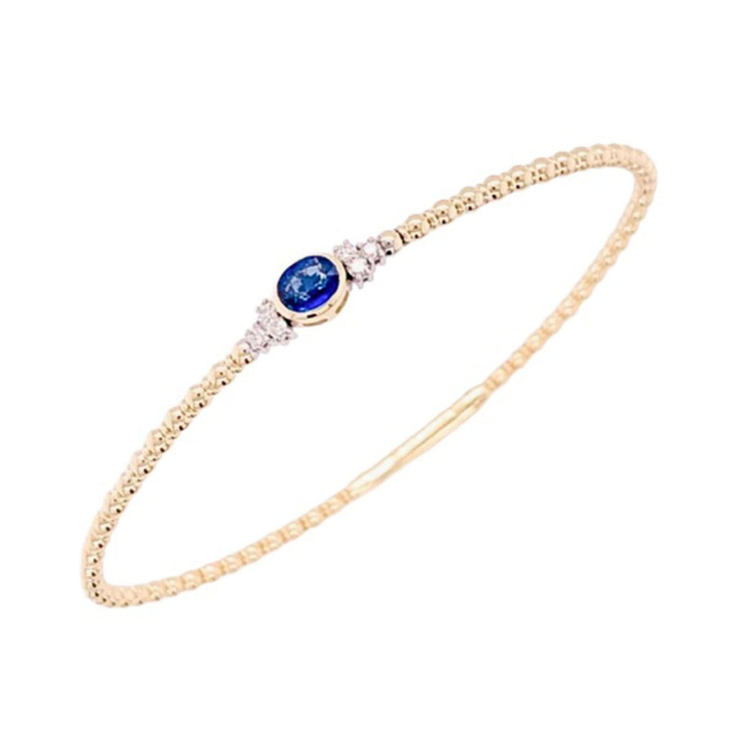 0.50ct Sapphire and Diamond Bangle - SKU 46361