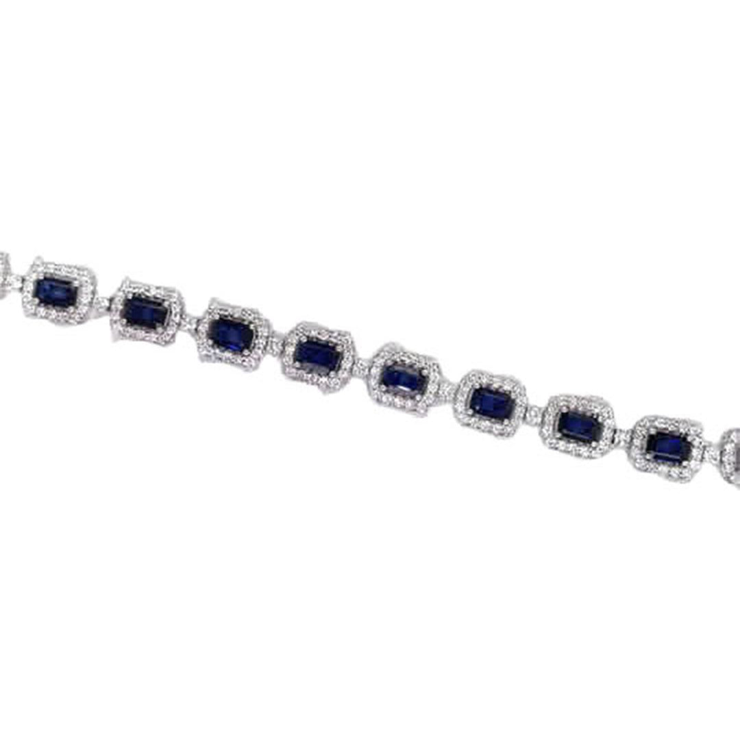 8.75ct Sapphire and Diamond Bracelet - SKU 48271