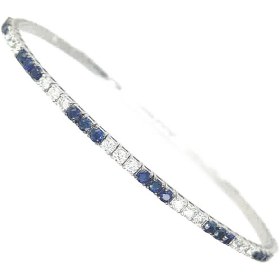 1.3ct Sapphire and Diamond Bangle - SKU 49160