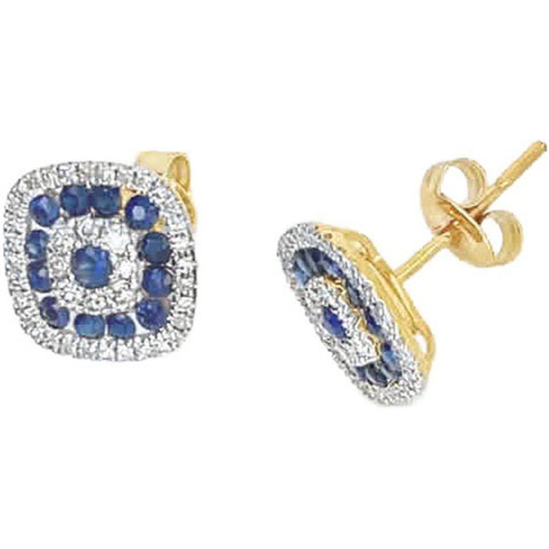 0.80ct Sapphire and Diamond Earrings - SKU 49314