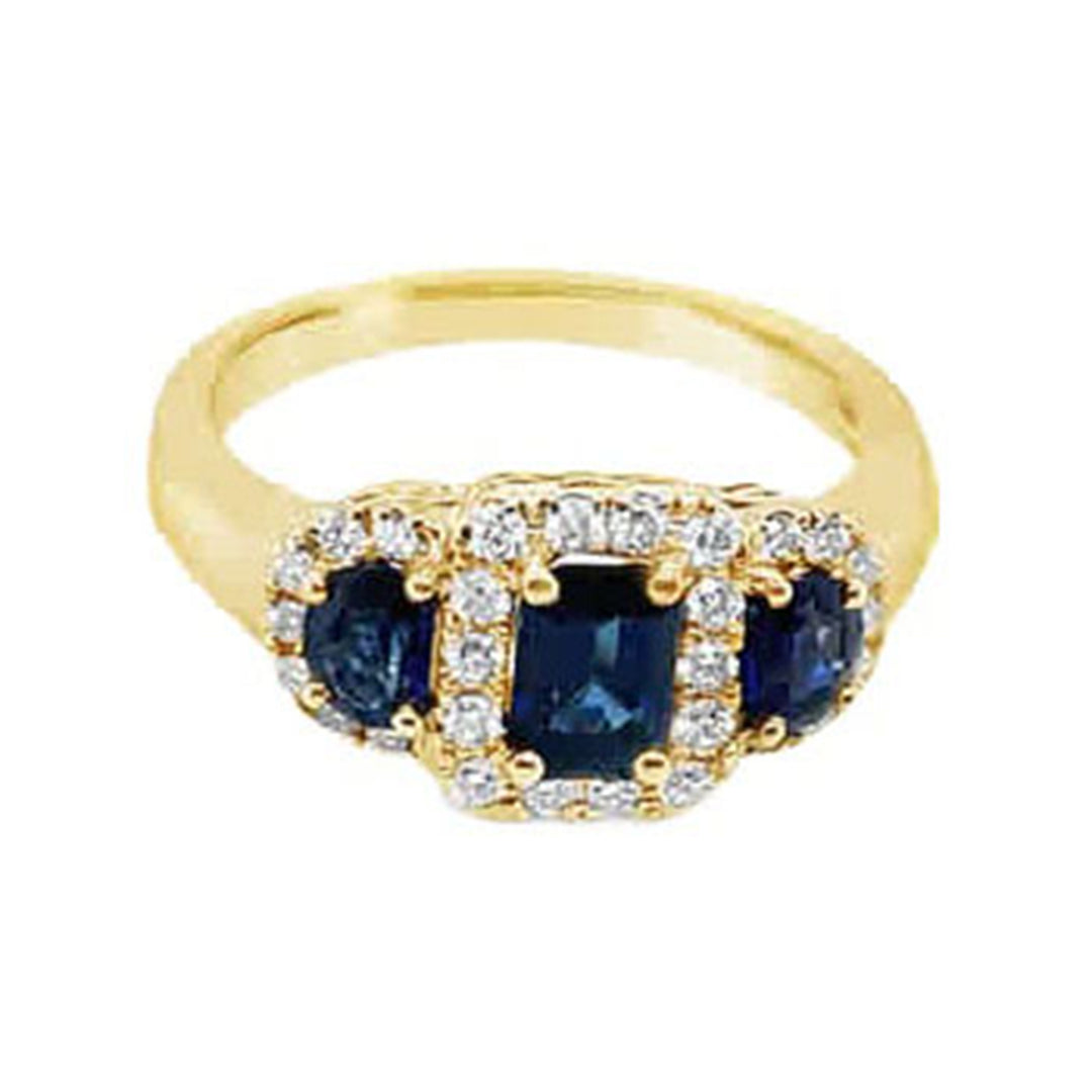 1.65ct Sapphire and Diamond Ring - SKU 50099