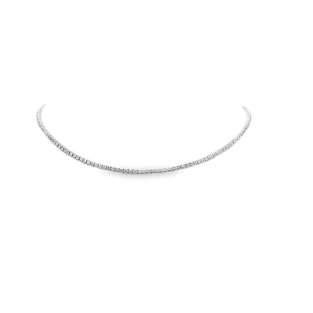 Diamond Tennis Necklace White Gold