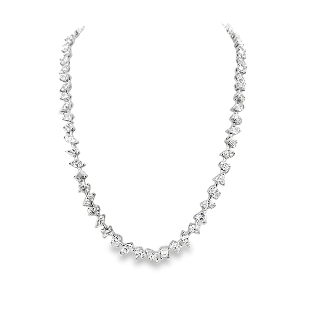 Mixed Fancy Cut Diamond Necklace
