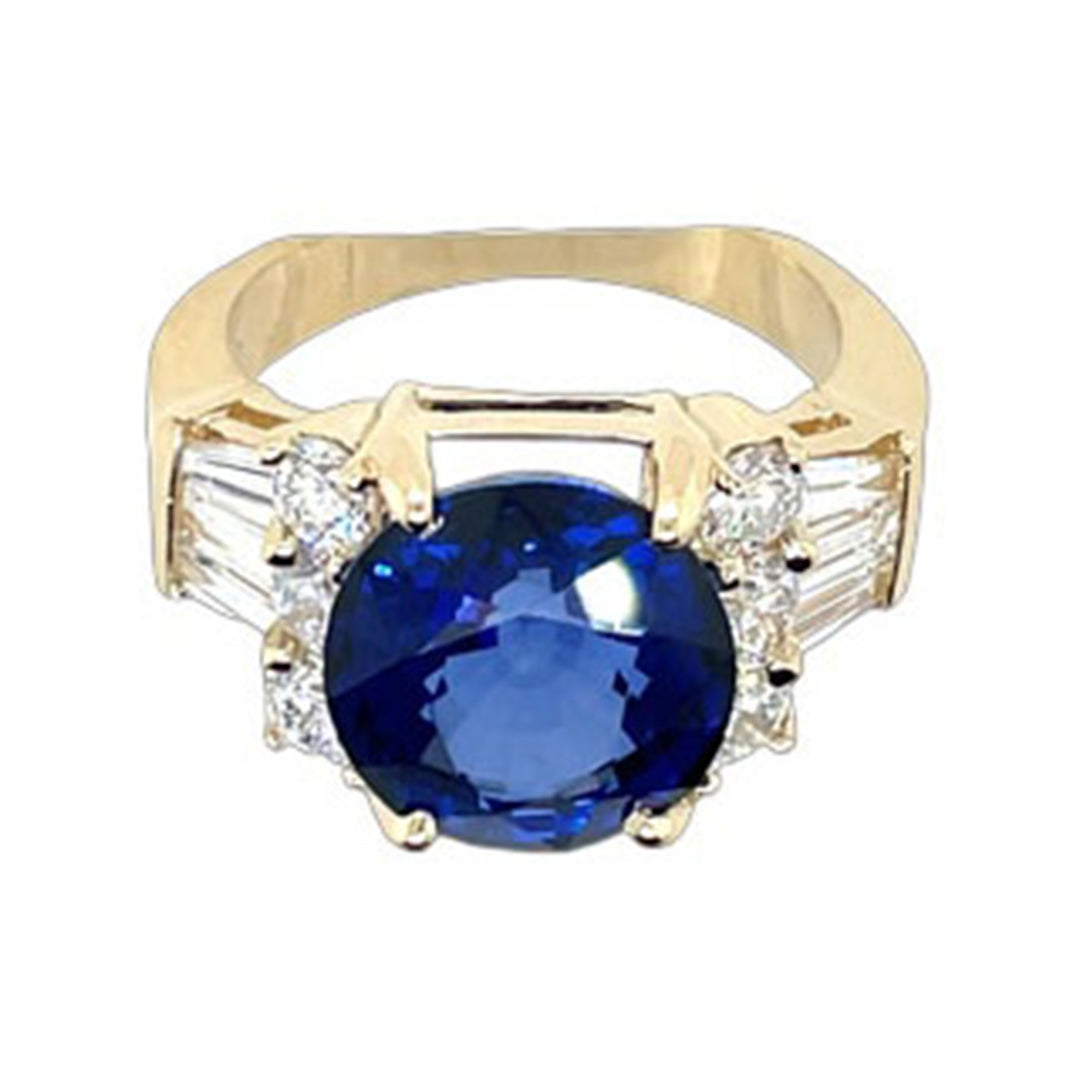 6.93ct Sapphire and Diamond Ring - SKU 51061