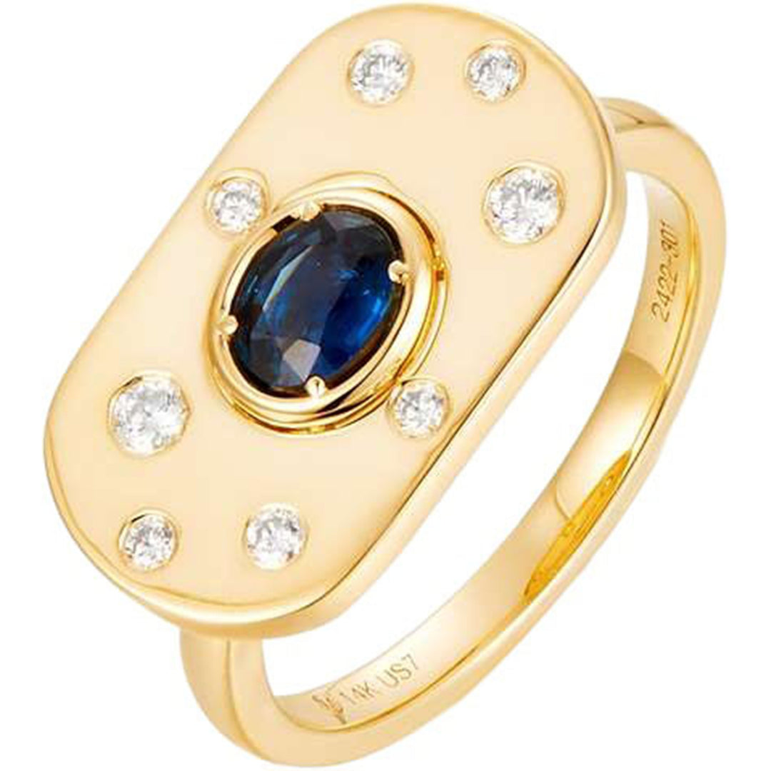 0.40ct Sapphire and Diamond Ring - SKU 51868