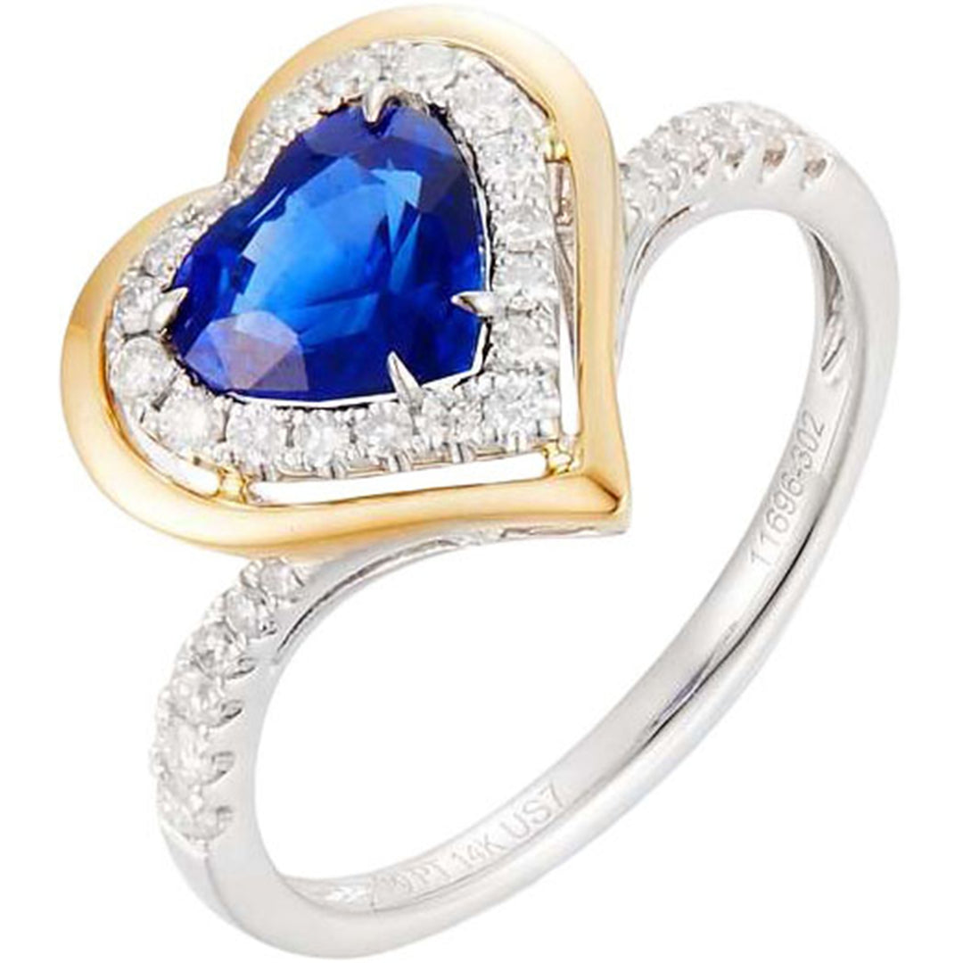 1.85ct Sapphire and Diamond Ring - SKU 52181