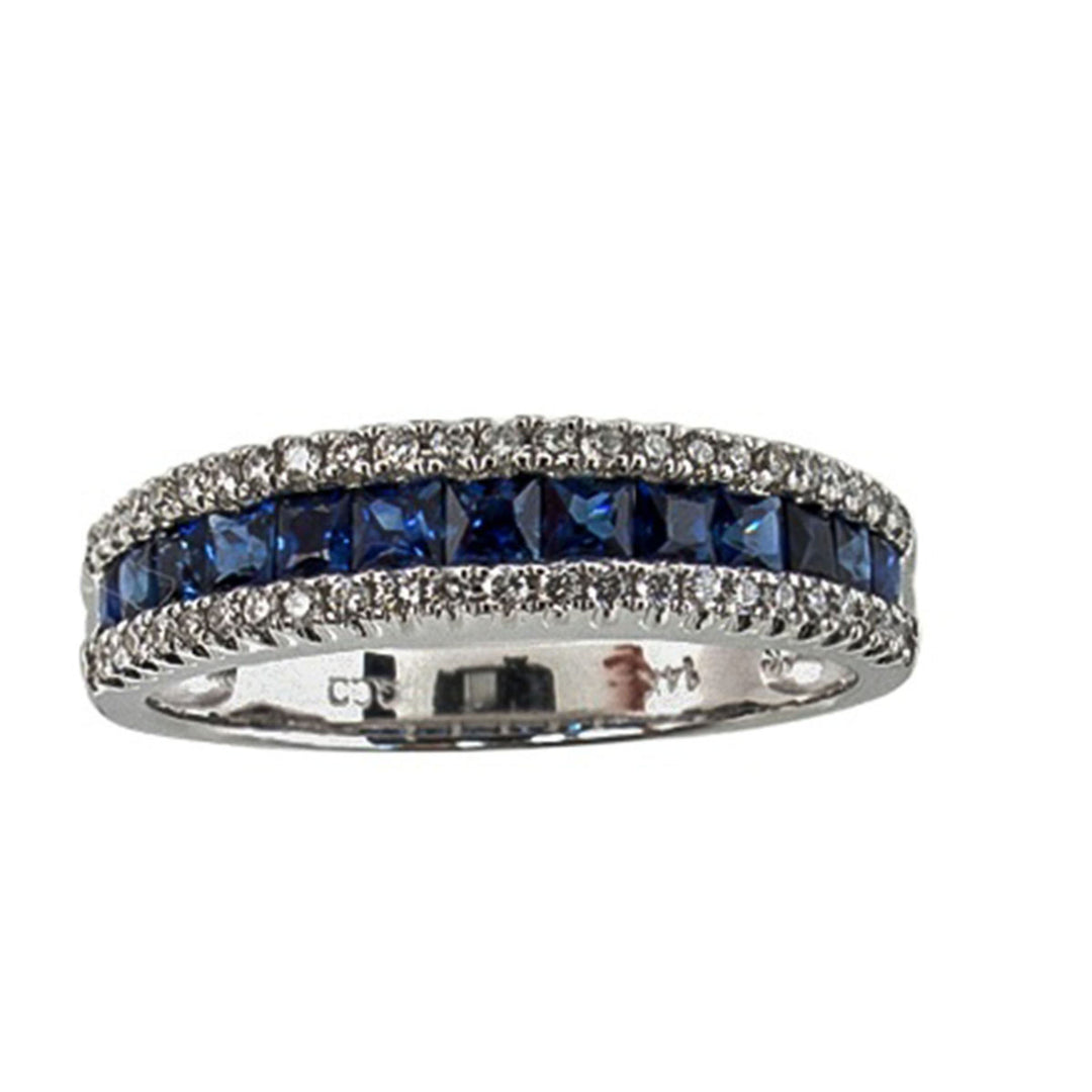 1ct Sapphire and Diamond Ring - SKU 52295