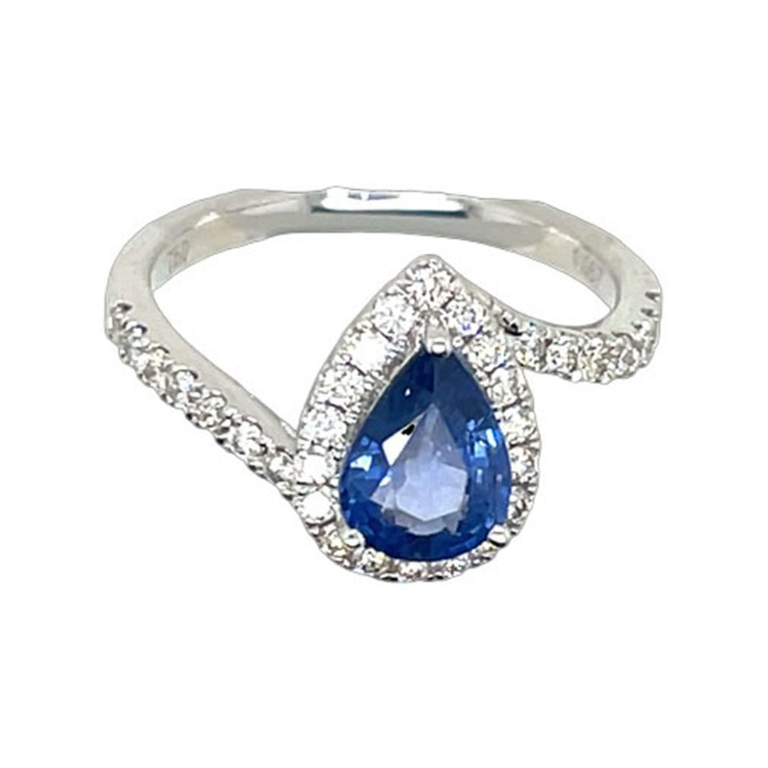 1.2ct Sapphire and Diamond Ring - SKU 52788