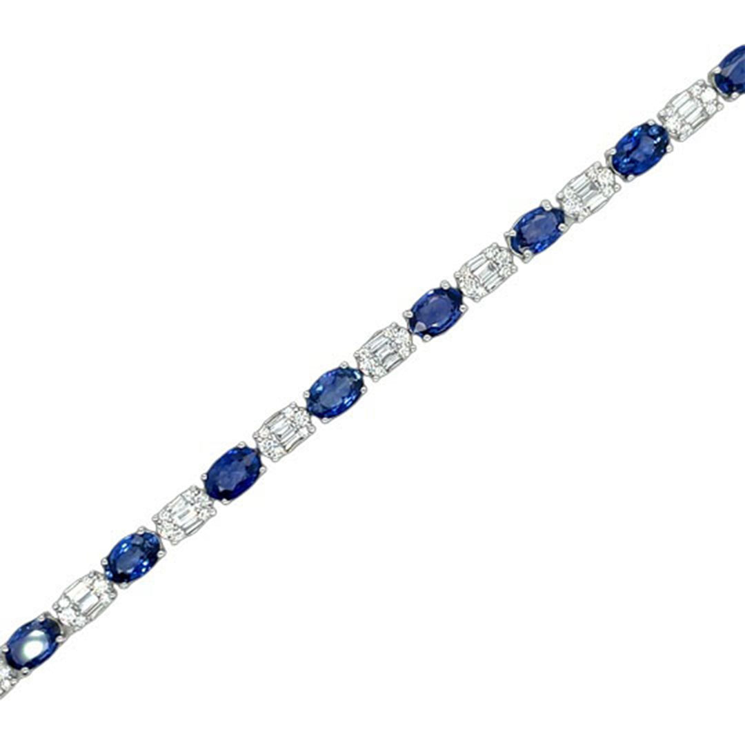 8.55ct Sapphire and Diamond Bracelet - SKU 53135