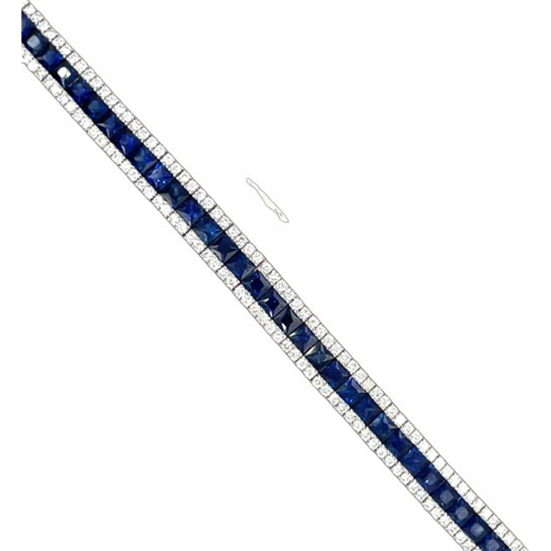 8.2ct Sapphire and Diamond Bracelet - SKU 53651