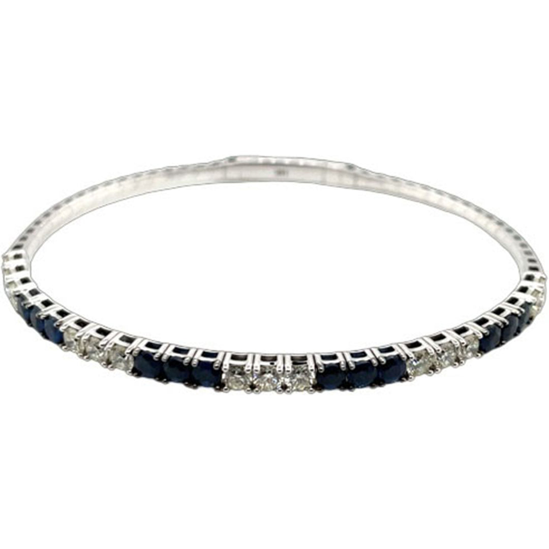 1.75ct Sapphire and Diamond Bangle - SKU 53666