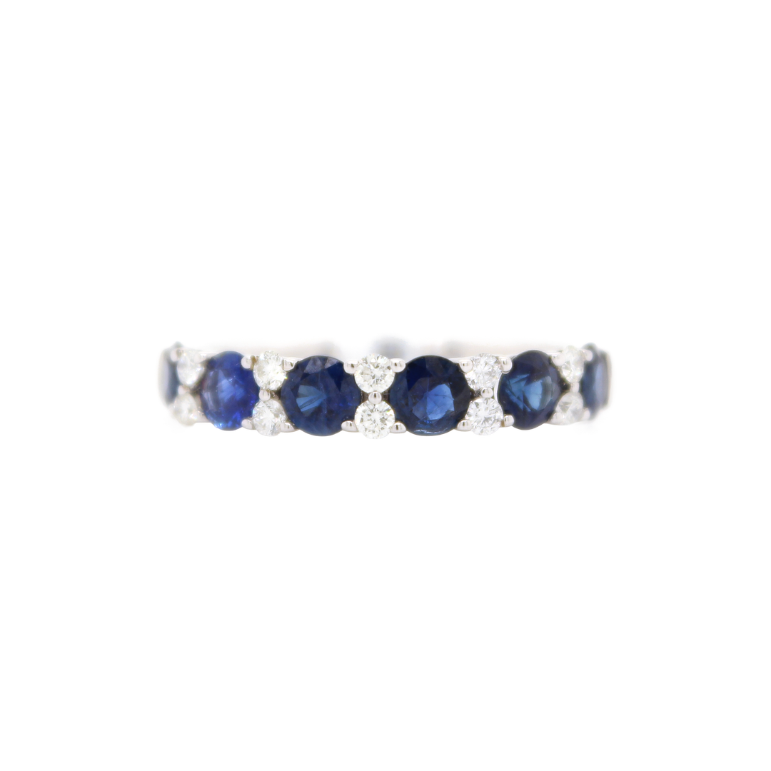 Sapphire and Diamond Garland Ring - SKU 32144