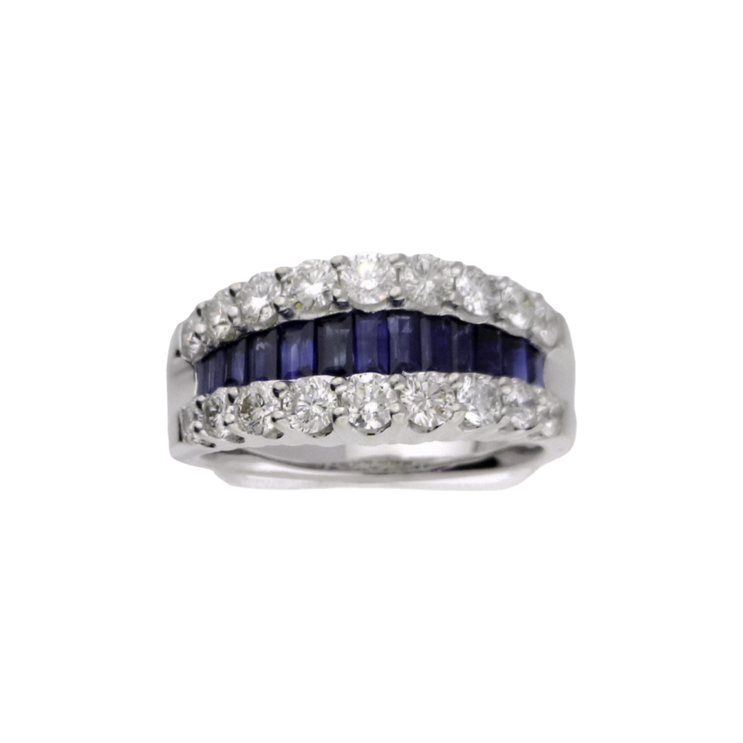 1.6ct Sapphire and Diamond Ring - SKU 33023