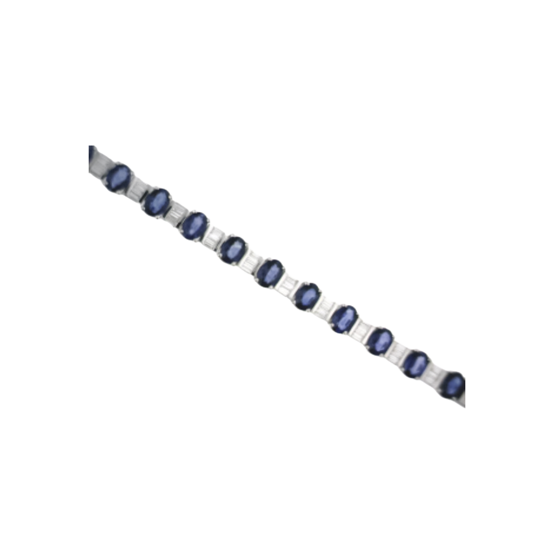 10.15ct Sapphire and Diamond Bracelet - SKU 39343