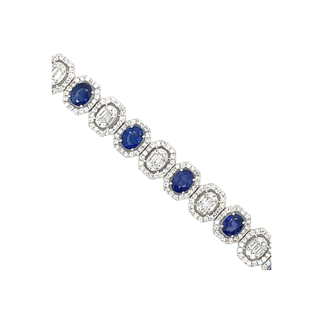 5.5ct Sapphire Bracelet - SKU 45547