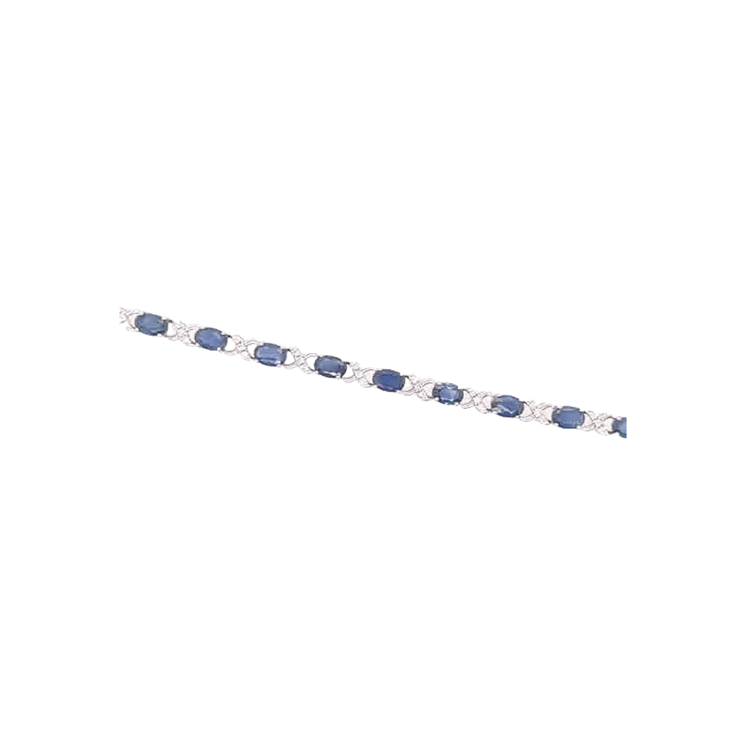 8.5ct Sapphire and Diamond Bracelet - SKU 47034