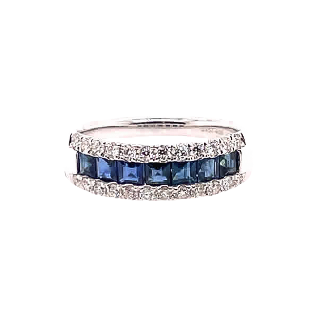1.2ct Sapphire and Diamond Ring - SKU 47136