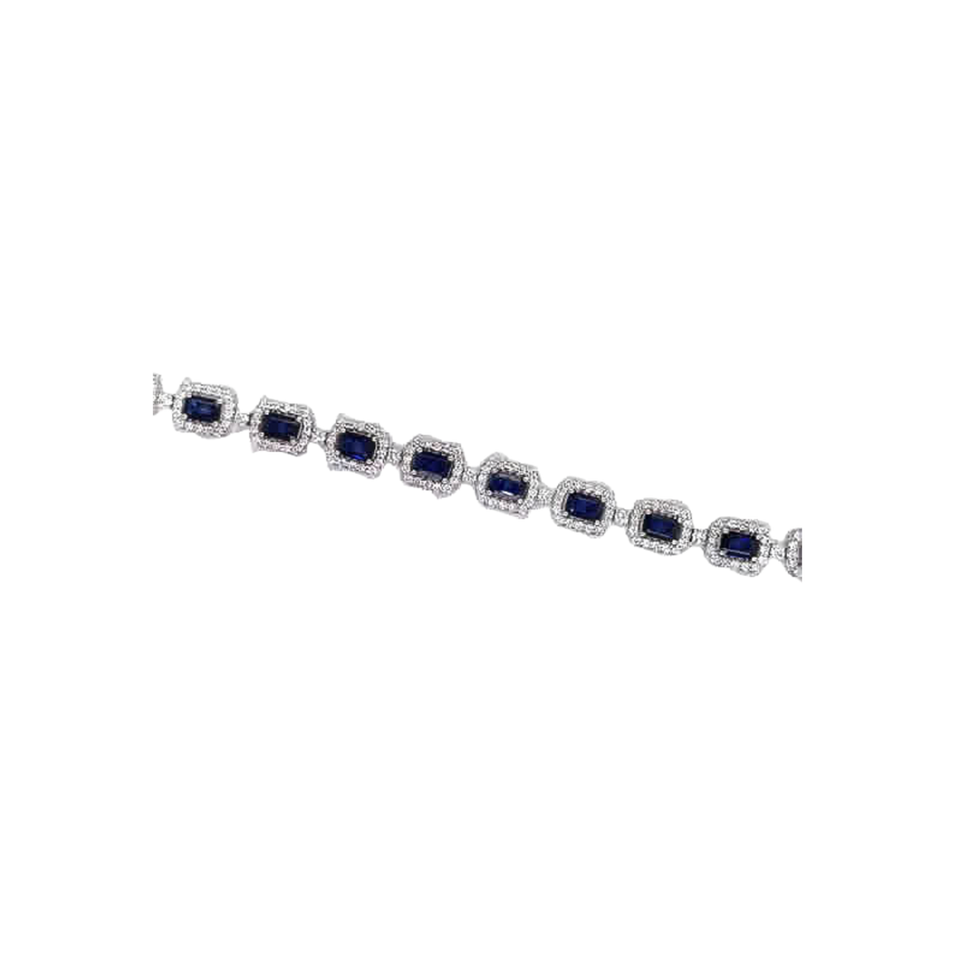 8.75ct Sapphire and Diamond Bracelet - SKU 48271