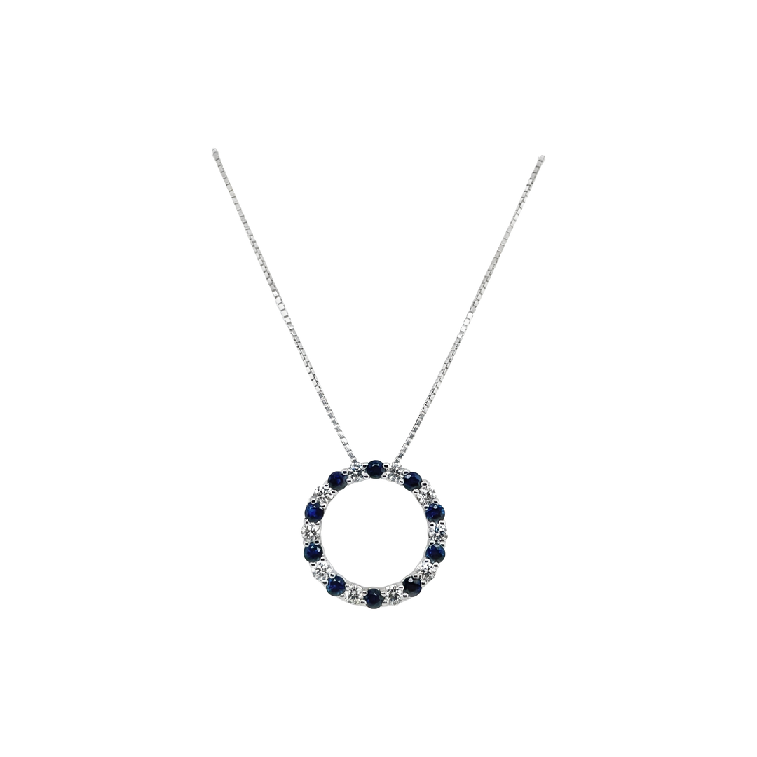 Sapphire and Diamond Circle of Life - SKU 49568