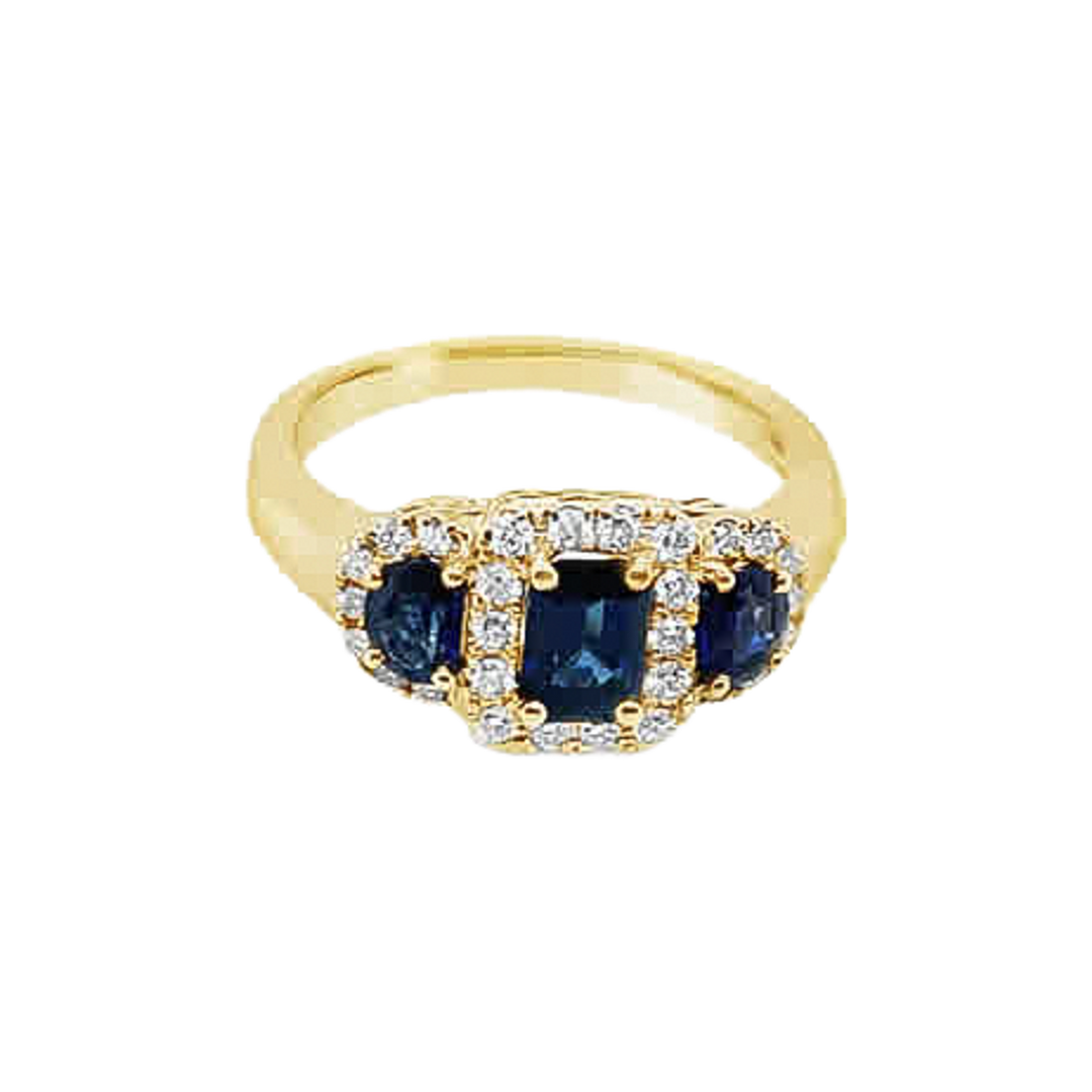 1.65ct Sapphire and Diamond Ring - SKU 50099