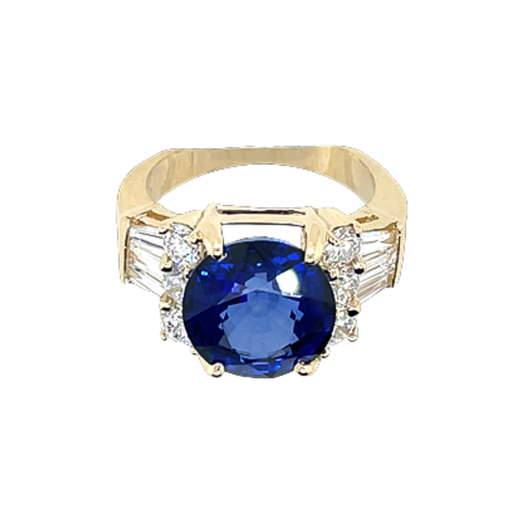 6.93ct Sapphire and Diamond Ring - SKU 51061