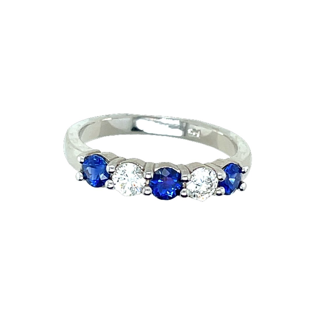 0.80ct Sapphire and Diamond Ring - SKU 51601
