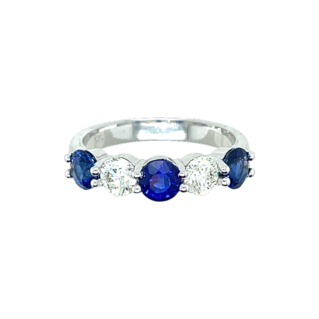 1.7ct Sapphire and Diamond Ring - SKU 51622