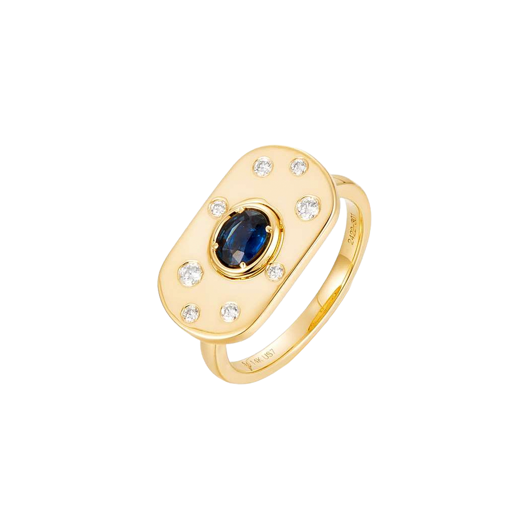 0.40ct Sapphire and Diamond Ring - SKU 51868