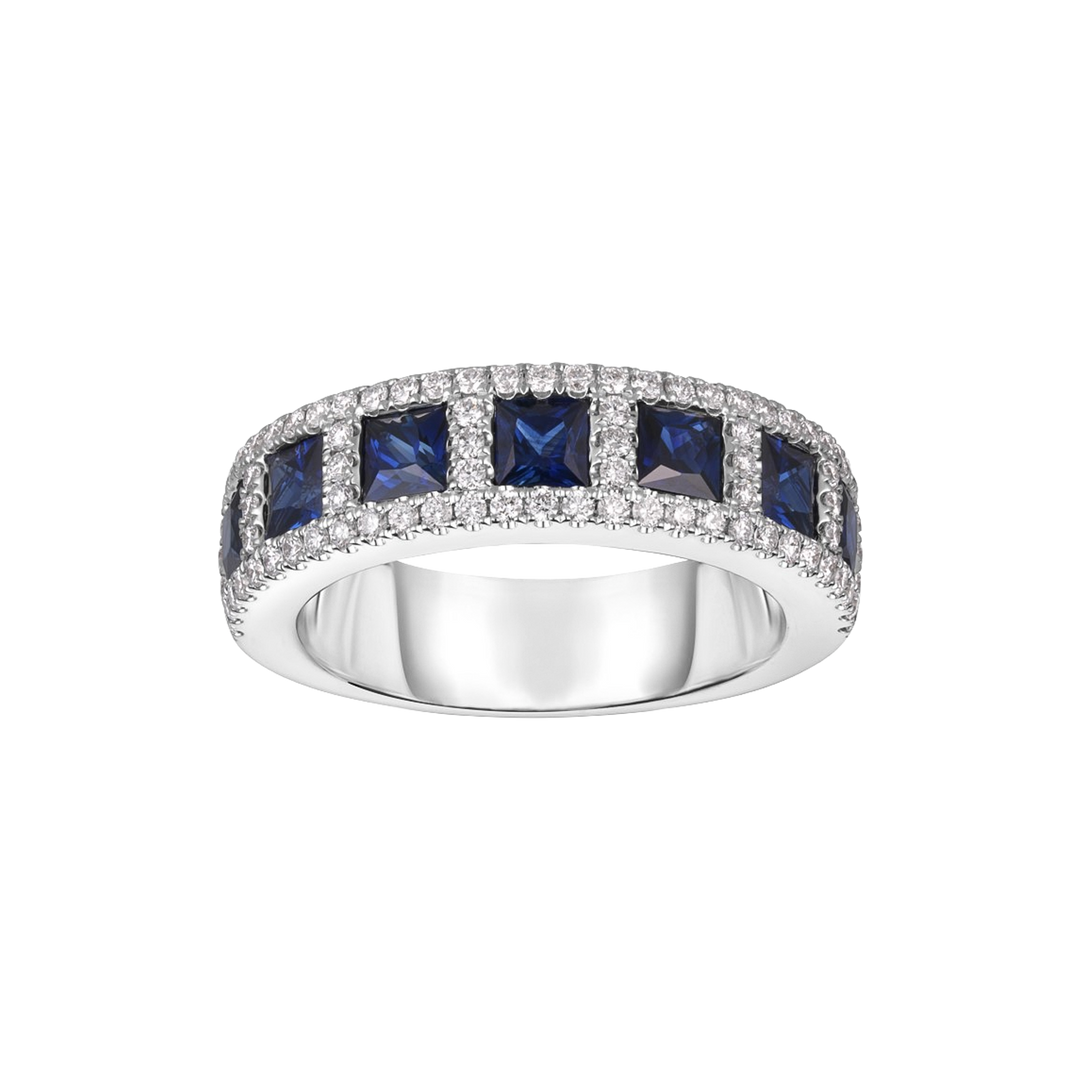 1.7ct Sapphire and Diamond Ring - SKU 52035