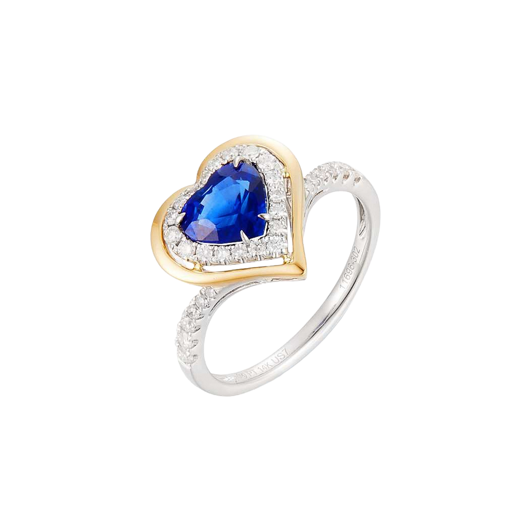 1.85ct Sapphire and Diamond Ring - SKU 52181