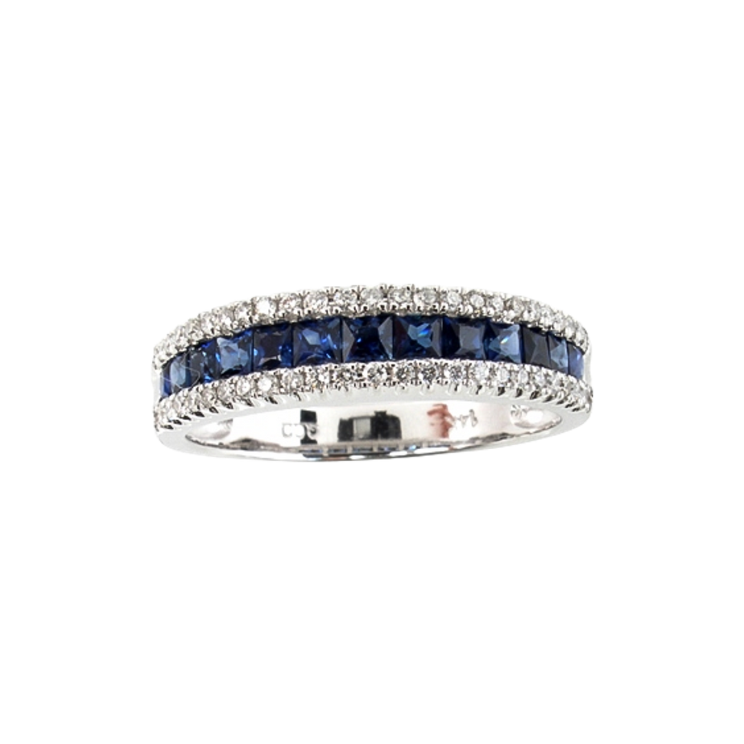 1ct Sapphire and Diamond Ring - SKU 52295
