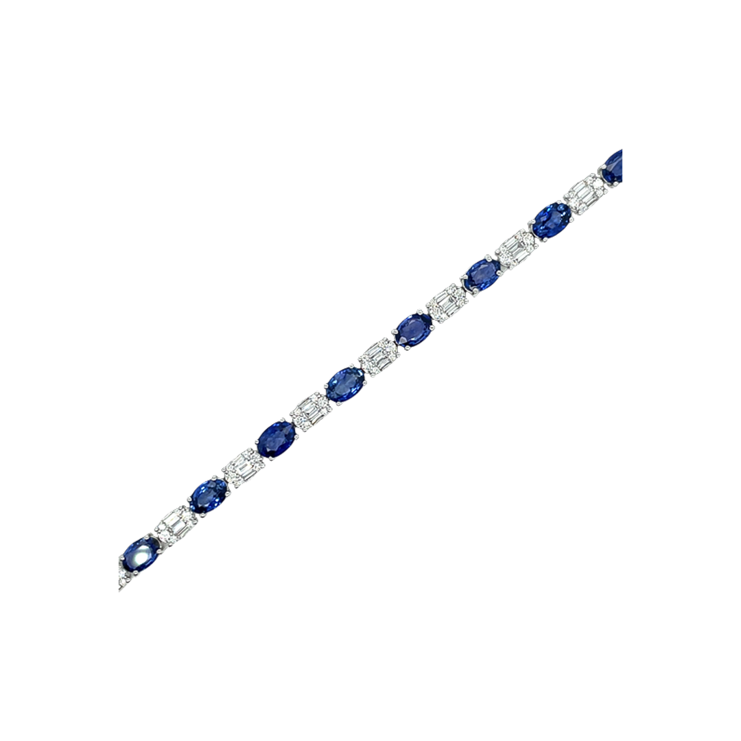 8.55ct Sapphire and Diamond Bracelet - SKU 53135