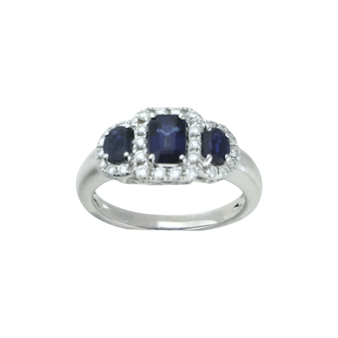 1.45ct Sapphire and Diamond Ring - SKU 53294