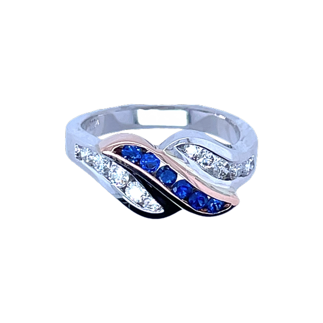 0.35ct Sapphire and Diamond Ring - SKU 53576