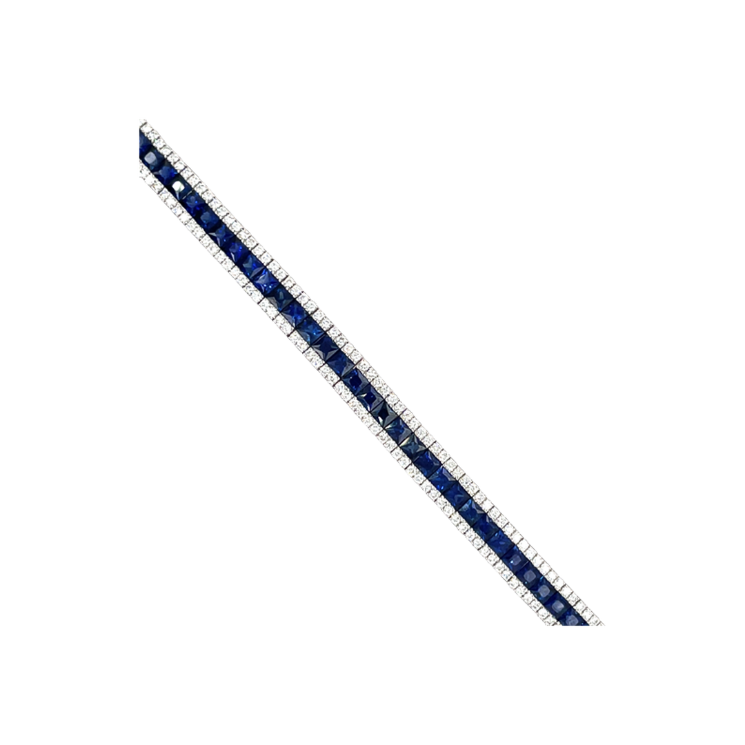 8.2ct Sapphire and Diamond Bracelet - SKU 53651