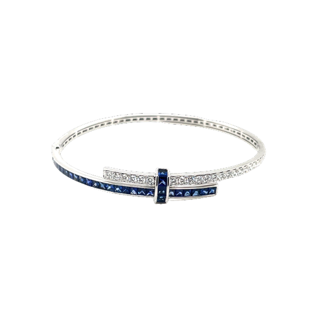 2.25ct Sapphire and Diamond Bangle - SKU 54657
