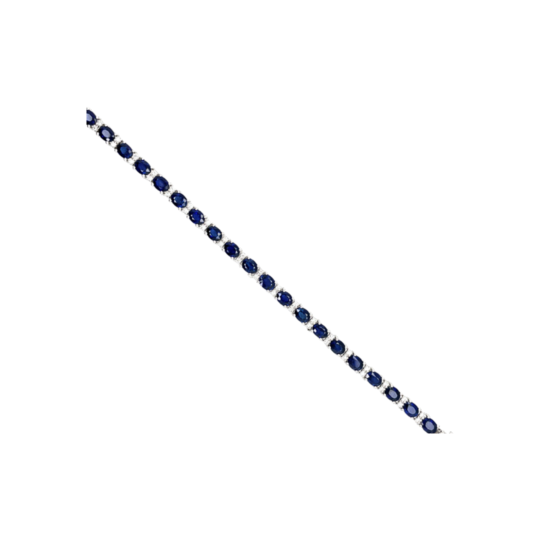 11.15ct Sapphire and Diamond Bracelet - SKU 54847